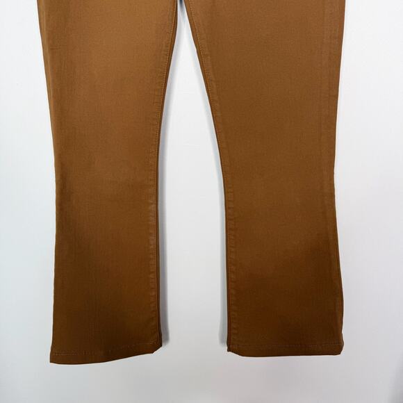 Frame Womens 27 Tobacco Coated Le Crop Mini Boot Jeans Cotton Stretch Denim - Picture 4 of 10